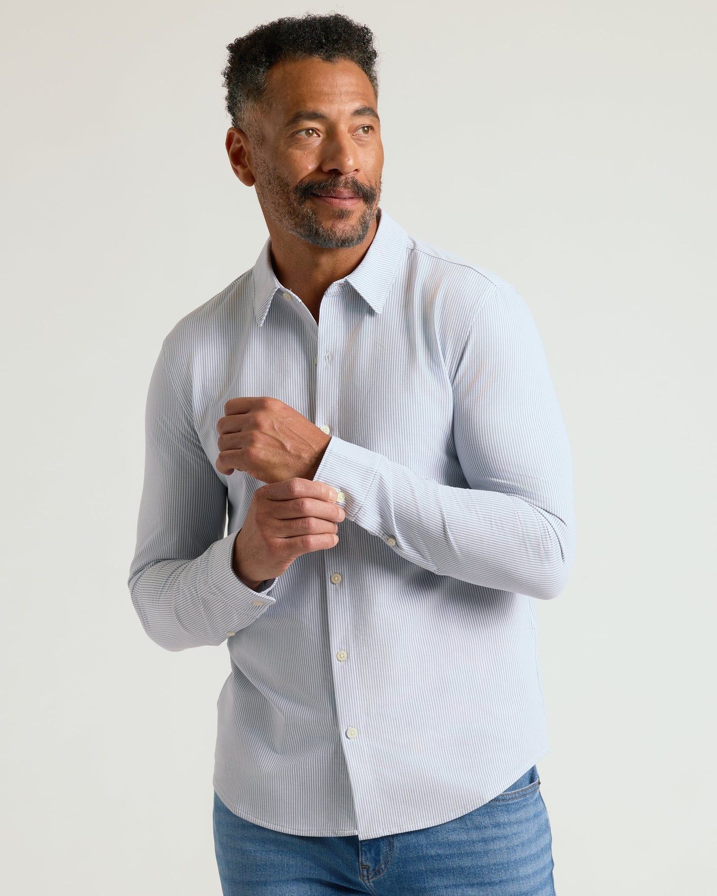Long Sleeve Stretch Oxford 2-Pack
