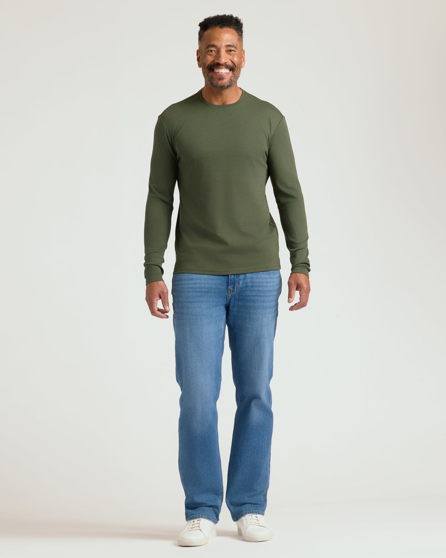 Grove Premium Pima Long Sleeve Crew