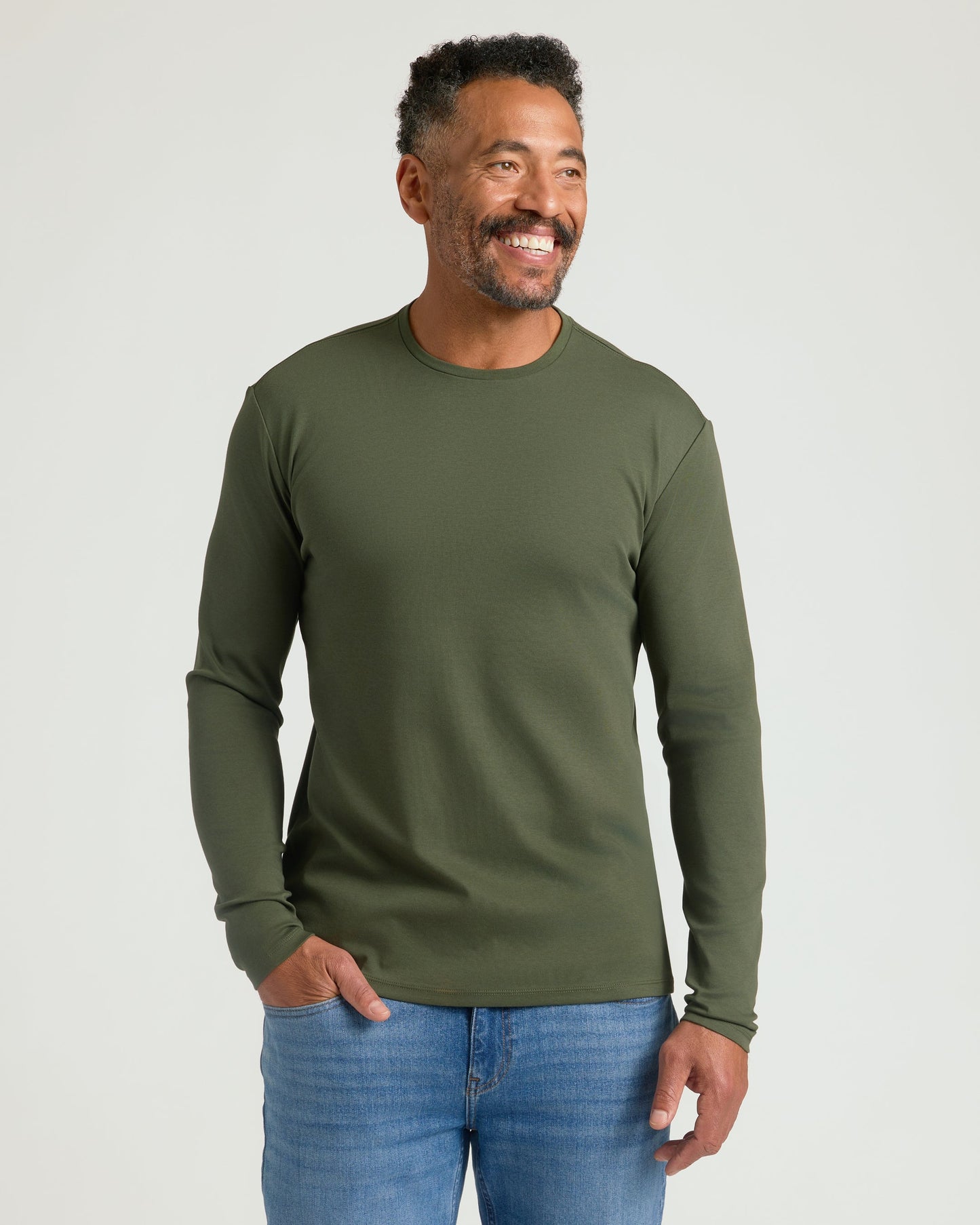 Premium Pima Long Sleeve Crew 7-Pack