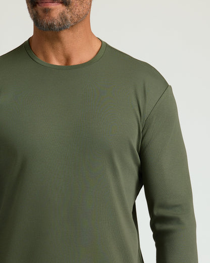 Grove Premium Pima Long Sleeve Crew