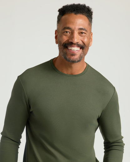 Grove Premium Pima Long Sleeve Crew