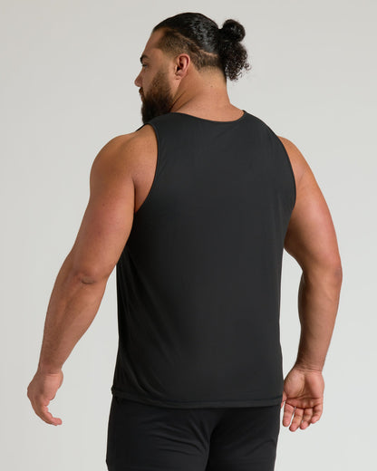 All Black Active Mesh Tank 6-Pack
