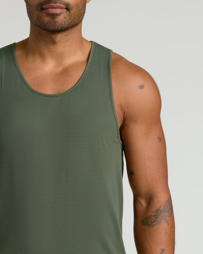 Kelp Sleeveless Active Mesh Tank