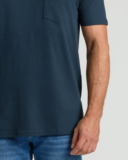 Navy Pocket Crew Tee