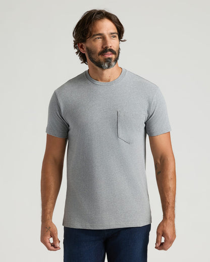 Heather Gray Heavyweight Pocket Crew