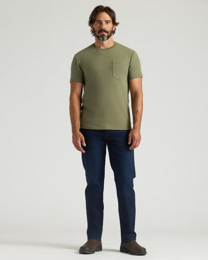 Military Green Heavyweight Pocket Crew