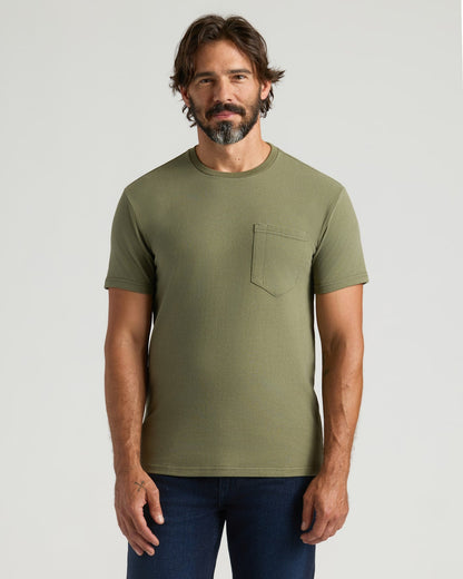 Military Green Heavyweight Pocket Crew