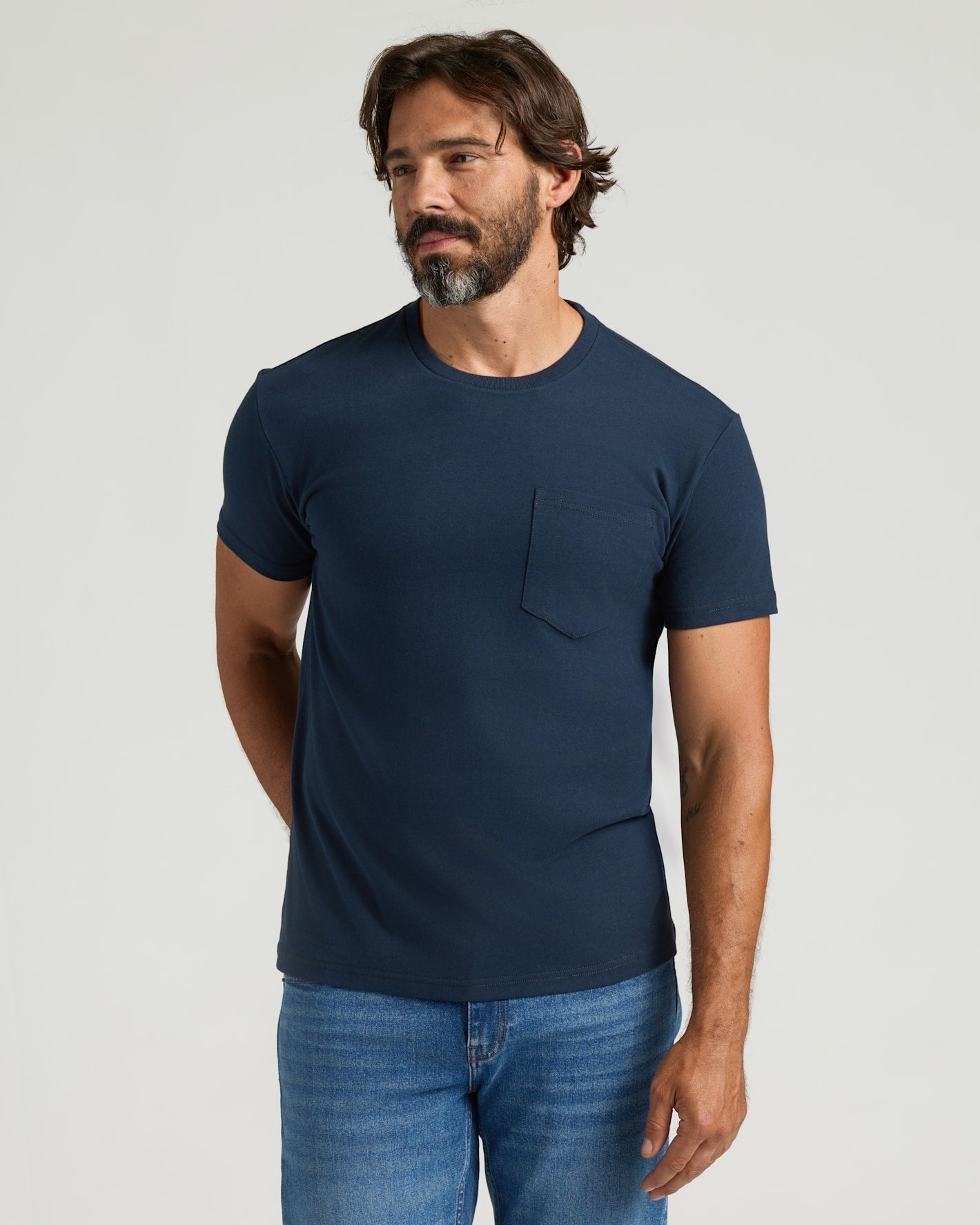 Navy Heavyweight Pocket Crew