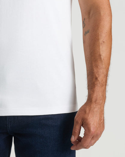 All White Heavyweight Pocket Crew Neck 6-Pack