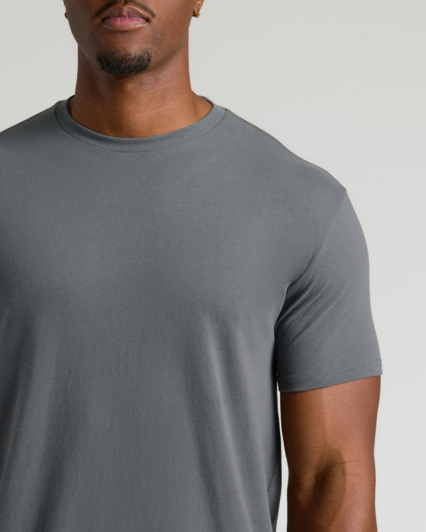 Carbon Tall Straight Hem Crew Neck T-Shirt