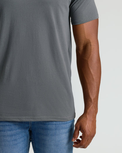 Carbon Tall Straight Hem Crew Neck T-Shirt