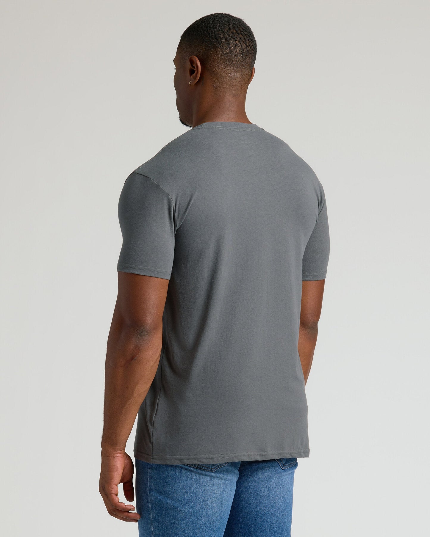 Carbon Tall Straight Hem Crew Neck T-Shirt