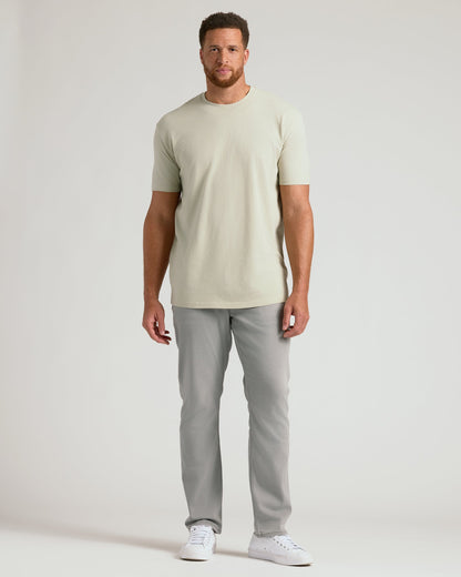 Dark Heather Graystone Tall Straight Hem Crew Neck T-Shirt