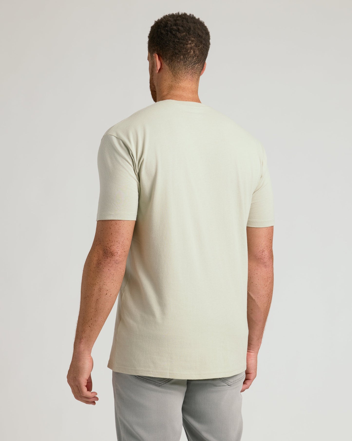 Dark Heather Graystone Tall Straight Hem Crew Neck T-Shirt