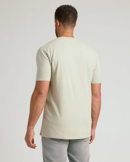 Dark Heather Graystone Tall Straight Hem Crew Neck T-Shirt