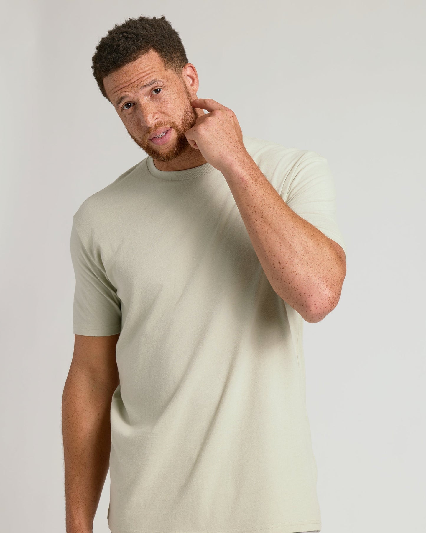 Dark Heather Graystone Tall Straight Hem Crew Neck T-Shirt