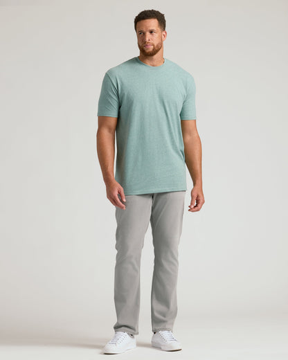 Heather Balsam Tall Straight Hem Crew Neck T-Shirt