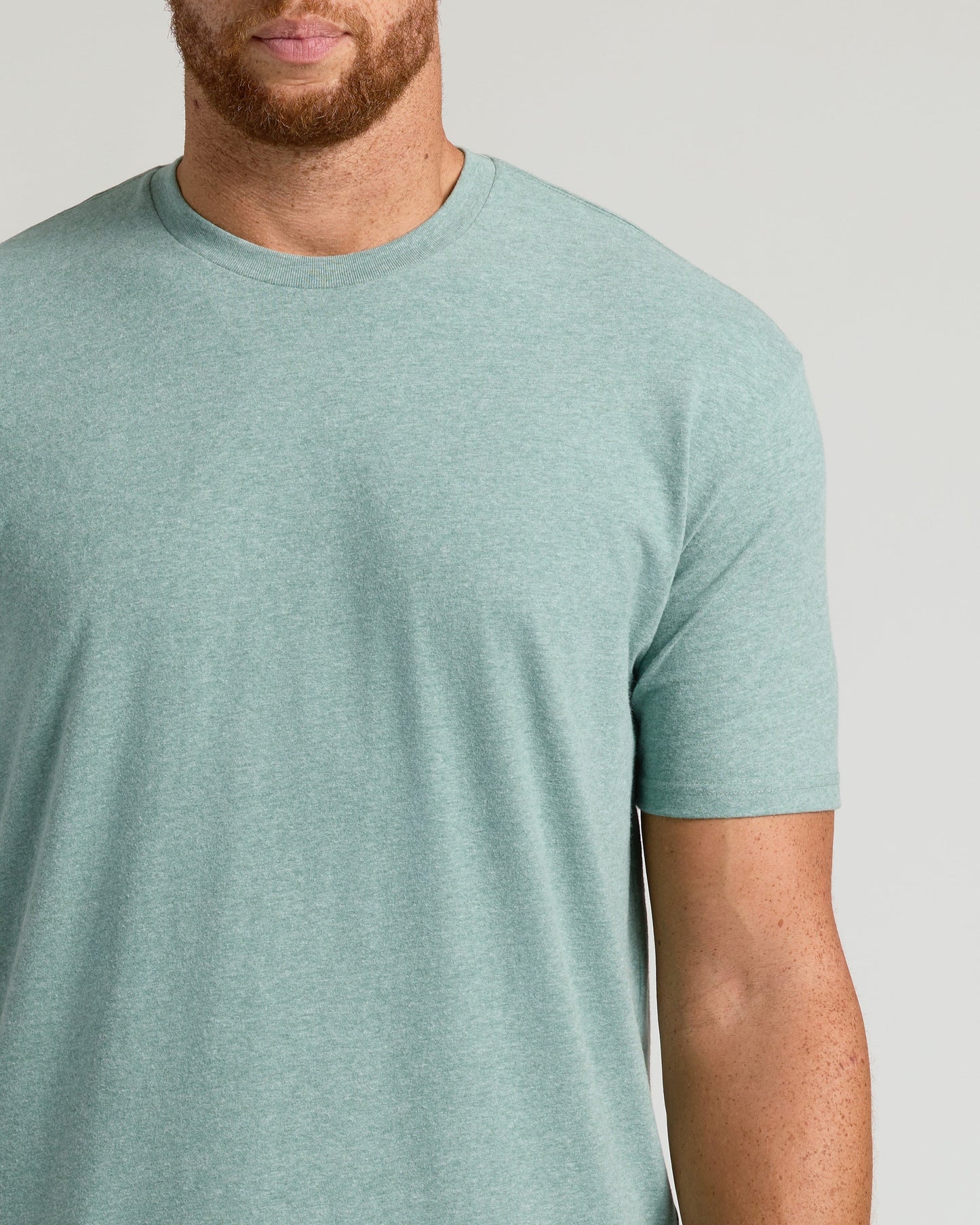 Heather Balsam Tall Straight Hem Crew Neck T-Shirt