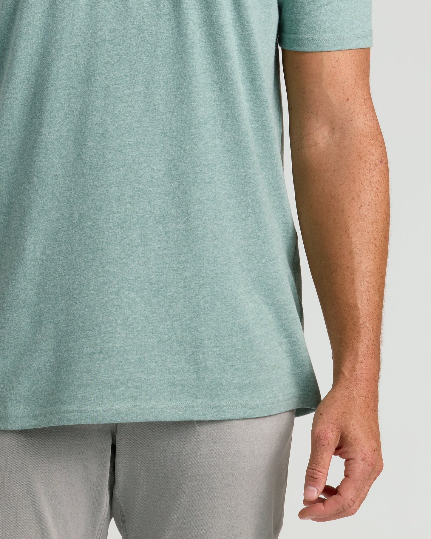 Heather Balsam Tall Straight Hem Crew Neck T-Shirt