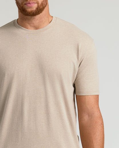Heather Fennel Tall Straight Hem Crew Neck T-Shirt