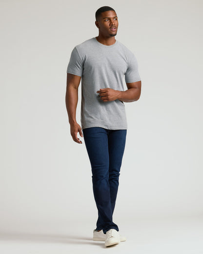 Heather Gray Tall Straight Hem Crew Neck T-Shirt