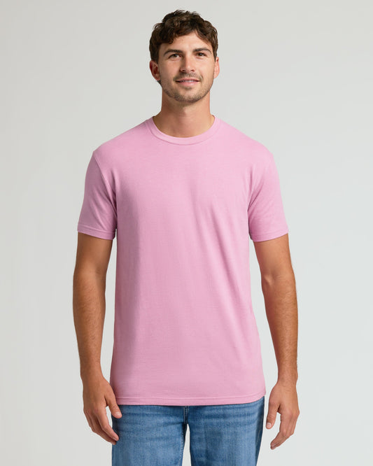 Heather Mauve Tall Straight Hem Crew Neck T-Shirt
