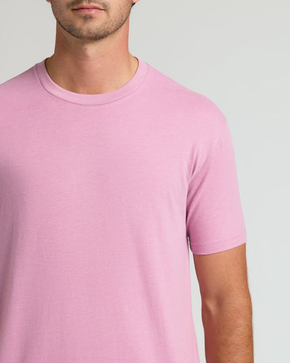 Heather Mauve Tall Straight Hem Crew Neck T-Shirt