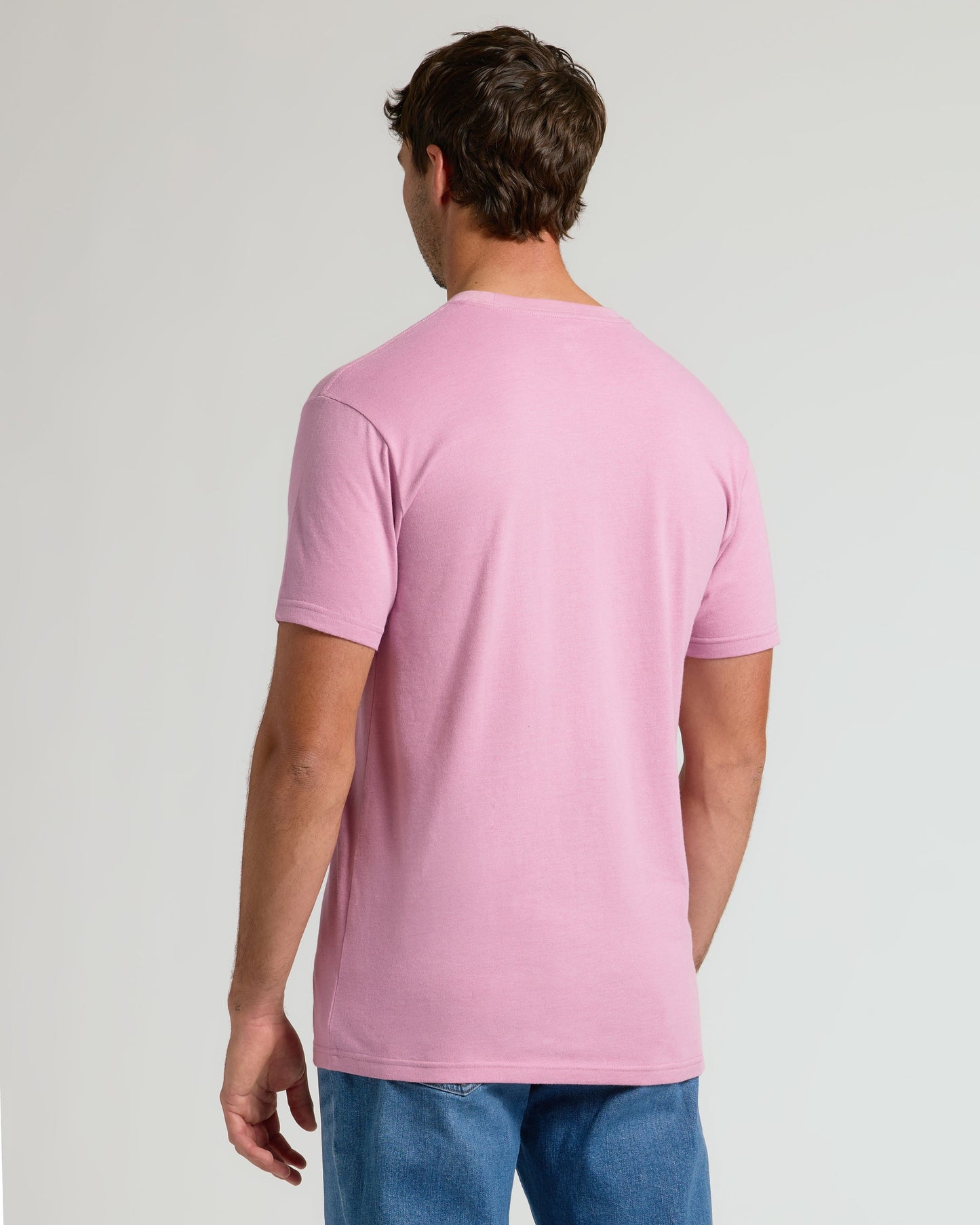 Heather Mauve Tall Straight Hem Crew Neck T-Shirt
