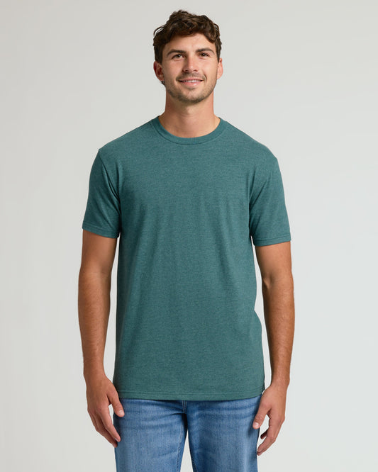 Heather Seafarer Tall Straight Hem Crew Neck T-Shirt