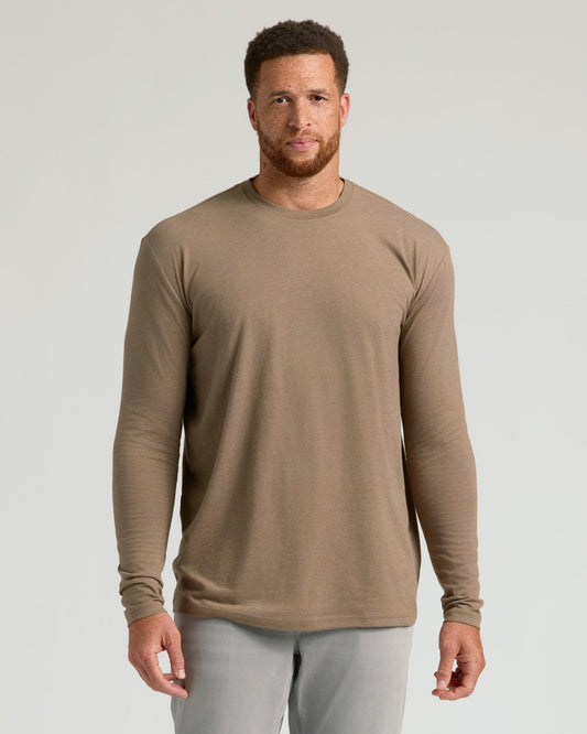 Dark Heather Sagewood Tall Long Sleeve T-Shirt