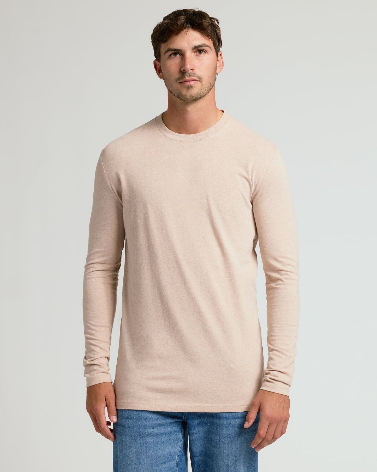 Heather Camel Tall Long Sleeve T-Shirt