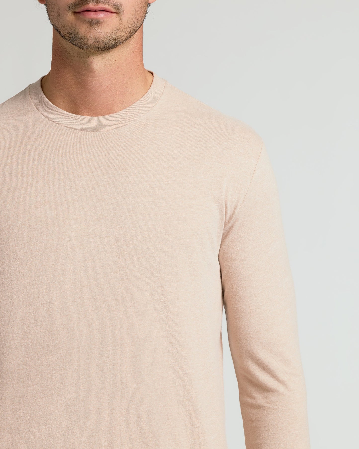 Heather Camel Tall Long Sleeve T-Shirt