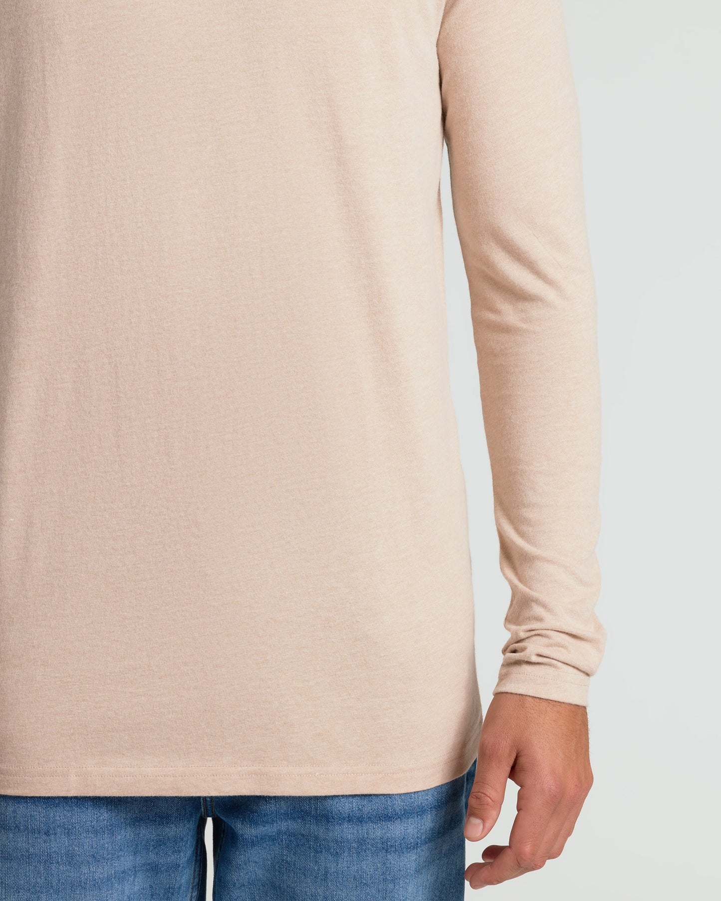 Heather Camel Tall Long Sleeve T-Shirt