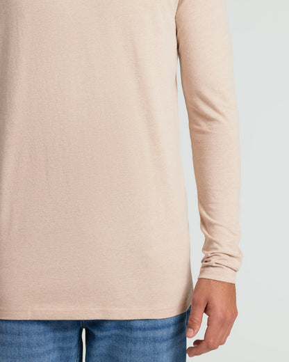 Heather Camel Tall Long Sleeve T-Shirt