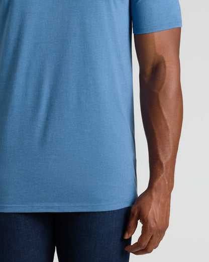 Dark Heather Blue Lake Tall Classic V-Neck