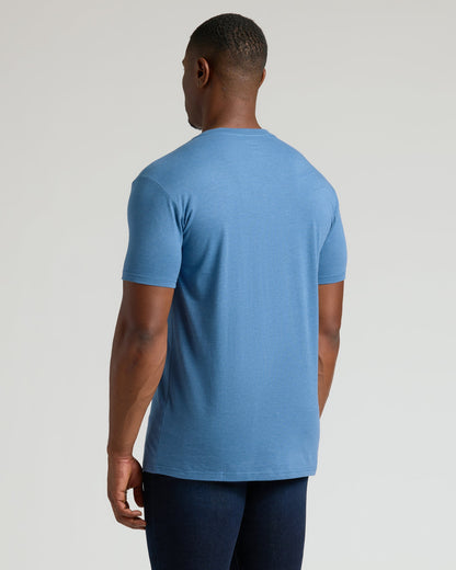Dark Heather Blue Lake Tall Classic V-Neck