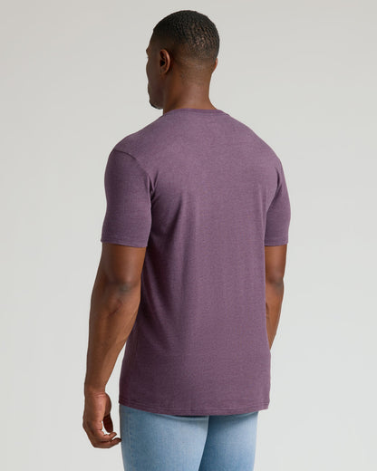 Dark Heather Plum Tall Classic V-Neck