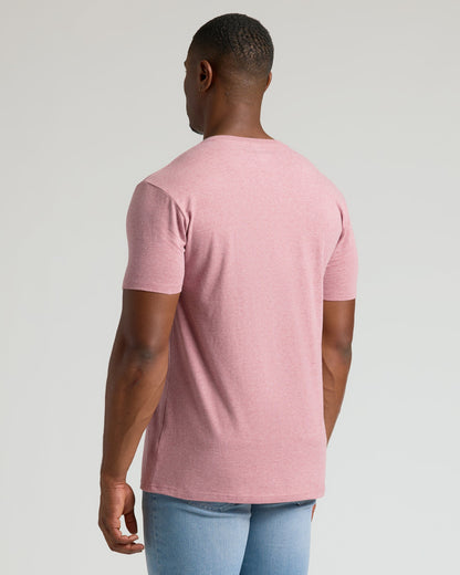 Light Heather Boysenberry Tall Classic V-Neck
