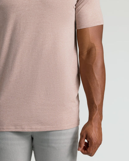 Light Heather Slate Mauve Tall Classic V-Neck