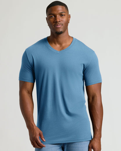 Indigo Tall Short Sleeve Classic V-Neck
