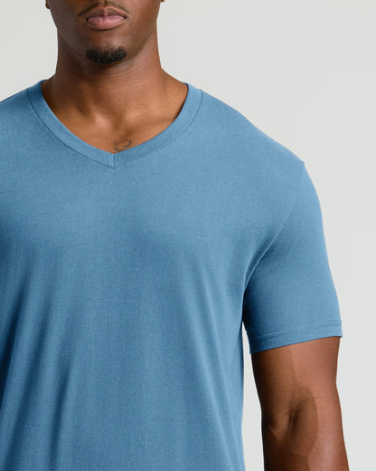 Indigo Tall Short Sleeve Classic V-Neck