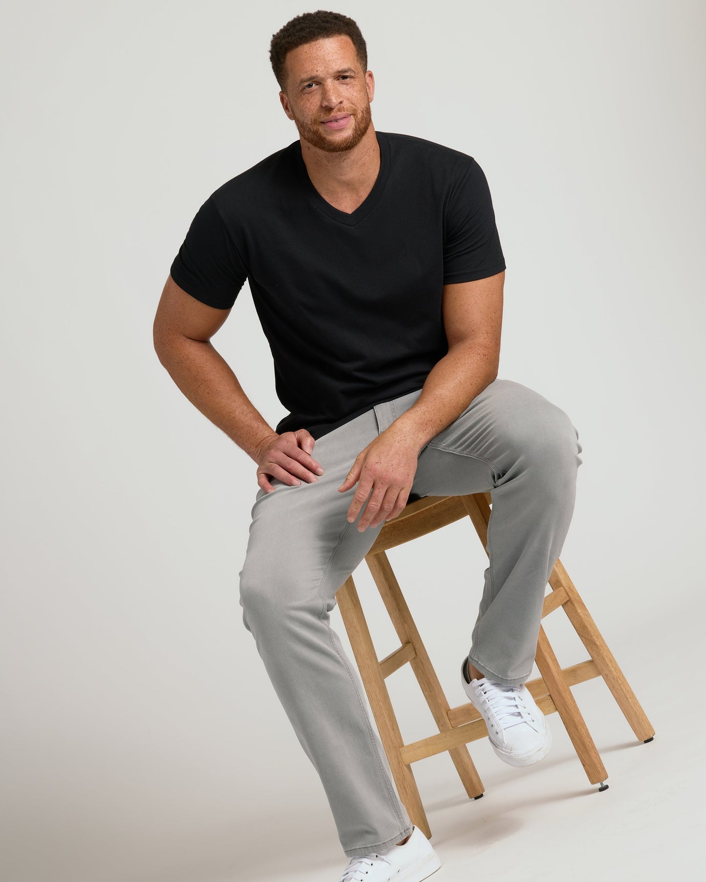 Black Classic Tall V-Neck 10-Pack