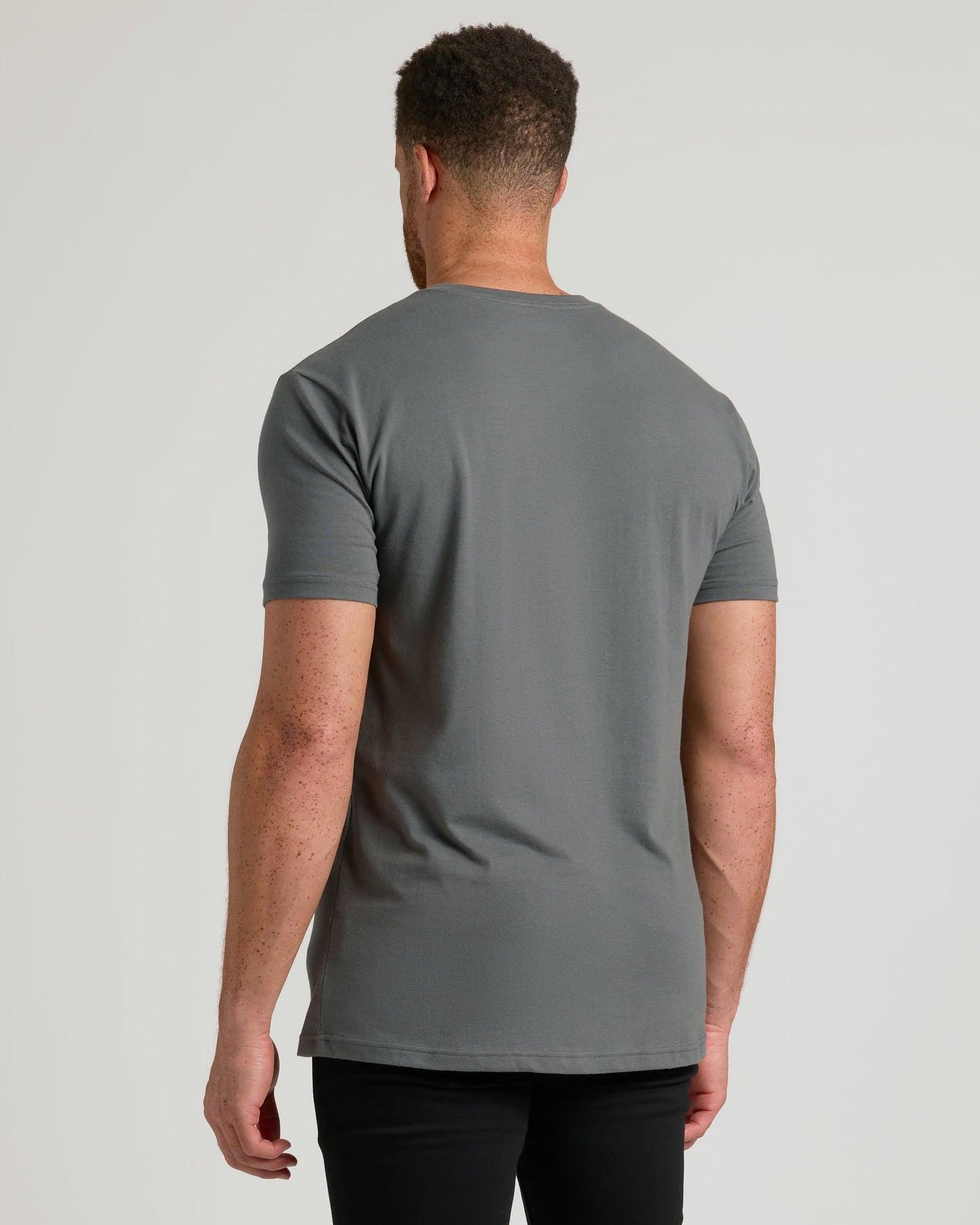 Carbon Tall Short Sleeve Classic V-Neck