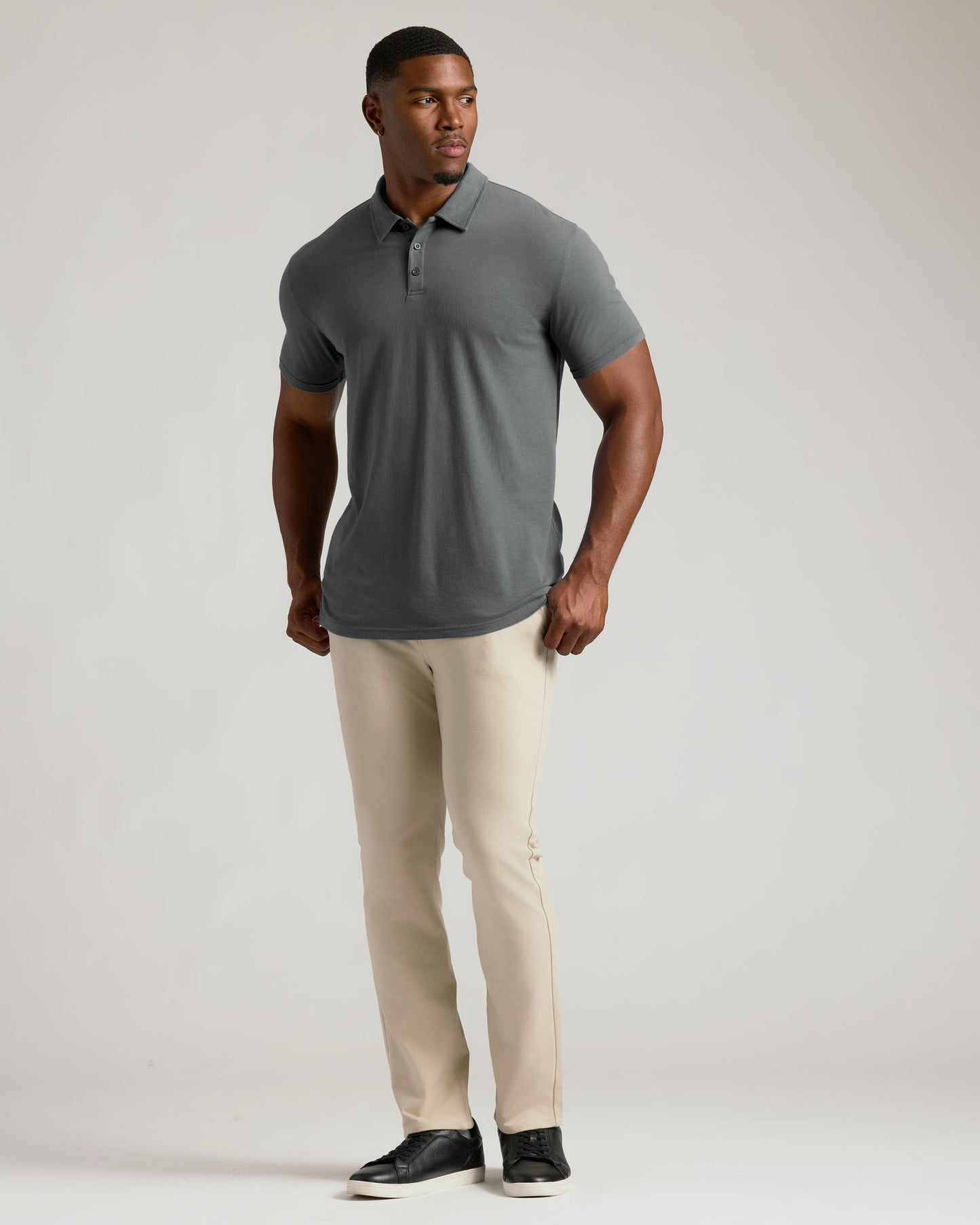 Carbon Short Sleeve Tall Polo