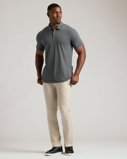 Carbon Short Sleeve Tall Polo