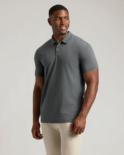Carbon Short Sleeve Tall Polo