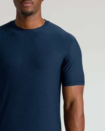 Navy Tall Active Crew Neck 2.0