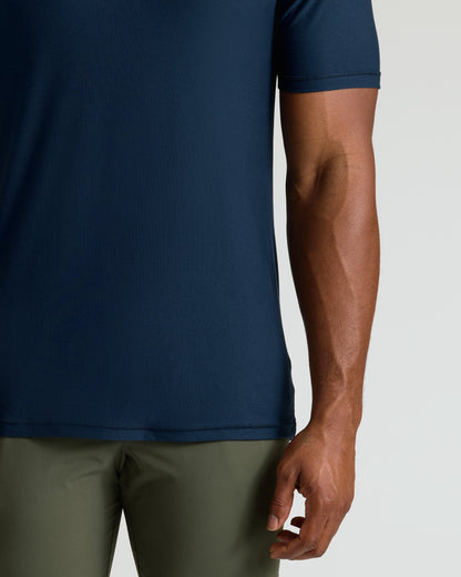 Navy Tall Active Crew Neck 2.0