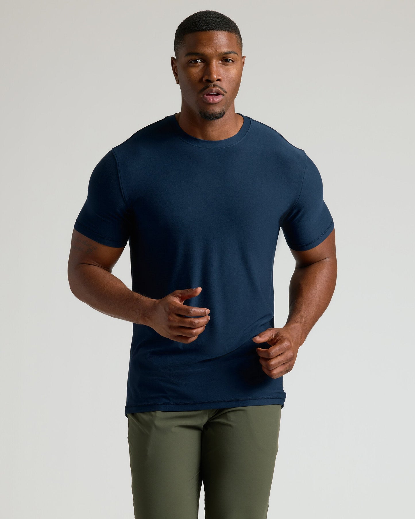 Navy Tall Active Crew Neck 2.0