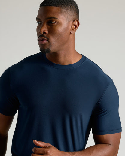 Navy Tall Active Crew Neck 2.0